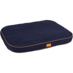 Coussin - kerbl - jerome - 60 x 40 x 6 cm - bleu fonc et cognac