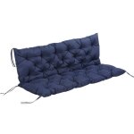 Outsunny - coussin - polyester - 150x98x8cm - bleu Outsunny - coussin - polyester - 150x98x8cm - bleu