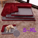 Coussin - panier - corbeille pour chien chat - déhoussable - couchage souple - rouge - xl(105x90x20cm) ... Coussin - panier - corbeille pour chien chat - déhoussable - couchage souple - rouge - xl(105x90x20cm) ...