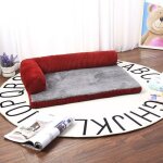 Coussin panier corbeille pour chien chat déhoussable couchage souple s - xl rouge l(90x70x20cm) Coussin panier corbeille pour chien chat déhoussable couchage souple s - xl rouge l(90x70x20cm)
