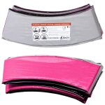 Kangui - coussin de protection trampoline � 430 cm - rose et gris
