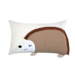 Coussin rectangulaire enfant h�risson naturel 30x50 cm