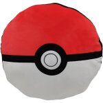 Coussin premium - rond - pokemon - pok� - ball - microfibre - 40 cm