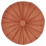 Coussin rond en polyester 40x40 cm collection inaya rouge ocre Coussin rond en polyester 40x40 cm collection inaya rouge ocre