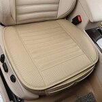 Coussin de siège housse de siège de voiture avec revêtement en cuir pu (beige) Coussin de siège housse de siège de voiture avec revêtement en cuir pu (beige)