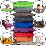 Coussin de sige - lazybag - lazybag outdoor junior - impermable - beige - 160 x 125 cm