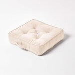 Coussin de sol - naturel - rajput - 40x40 cm - 8 cm d�paisseur - design c�tel�