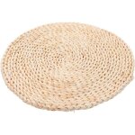Coussin de sol tiss� wovte 30 * 30cm coussin de tatami rond pouf rond coussins de sol paille m�ditation ...