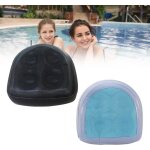 Coussin de spa - kakoo - coussin avec 4 ventouses - gonflable - pvc - noir / bleu
