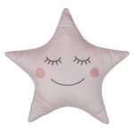 Coussin stella forme toile 37x44 cm 100% polyester rose