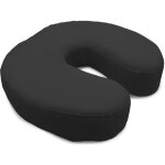 Coussin têtière 295 x 28 x 7 cm à scratch pour table de massage - noir - vivezen Coussin têtière 295 x 28 x 7 cm à scratch pour table de massage - noir - vivezen
