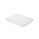 Couvercle clipsable blanc pour demi bac � p�tons 9l - 400 x 300 x 30 mm - - gilac - le couvercle - 400 ...