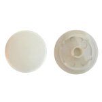 Couvercle de protection bote 45mm + 2 vis - blanc - zenitech