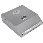 Couvercle avec charni�res pour plancha 60cm roller grill - couvercle de cuisson en inox avec thermom�tre ...