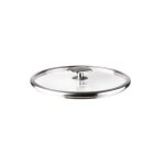Couvercle - lacor - verre - Ø16 cm - combi - bord en acier inoxidable - soupape - système click and lock ... Couvercle - lacor - verre - Ø16 cm - combi - bord en acier inoxidable - soupape - système click and lock ...