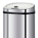 Couvercle de poubelle automatique largo argent