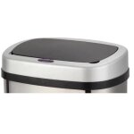 Couvercle de poubelle automatique couvercle gris plastique 41cm