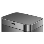 Couvercle de poubelle automatique upper argent