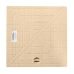 Couvercle de regard en polypropylne renforc - 28x28 cm - gris - protection contre les dbris - polypropylne ...