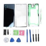 Couvercle en verre arri�re - omabeta - galaxy note 10 plus - noir - remplacement - kit doutils inclus ...