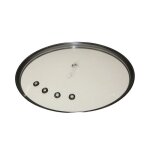 Couvercle en verre - seb - cuiseur vapeur - blanc - 234 cm - compatible avec plusieurs modles