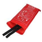 Couverture anti - feu durgence en fibre de verre zerone - blanc - 1. 5 * 1. 5m