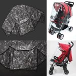 Couverture pour b�b� carriage poussette universel en plastique imperm�able pour prot�ger les enfants
