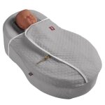 Couverture b�b� cocoonacover 25 tog - red castle - gris en fleur de coton l�g�re - pour nouveau - n�