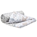Couverture pour b�b� et enfant medi partners 100% coton et polyester minky bilat�ral doux multifonctionnel ...