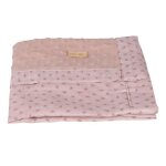 Couverture b�b� roba lil planet - rose - 80x80 cm - coton biologique