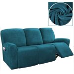 Couverture de canap� 8 - pi�ces velours �tendue housse de fauteuil relax 3 places inclinable housse de ...