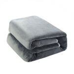 Couverture chauffante electrique gris - guiguoguo - 150x65cm - adulte - mixte