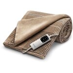 Couverture chauffante - imetec - plaid chauffant 180x140 cm - 6 temp�ratures - technologie anti surchauffe ...