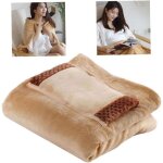 Couverture chauffante - marron - portable - usb - 24 x 32 pouces - multifonctionnelle