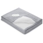 Couverture chauffante reversible - medisana - hb 416 - 120 w - 9 r�glages - 180 x 130 cm - gris