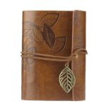Couverture cuir notebook vintage verte lche journal vierge journal rtro diary diary remarque remarque ...