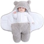 Couverture demmaillotage pour bb unisexe 2. 0 tog sac de couchage gigoteuse emmaillotage  capuche ...