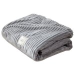 Couverture en flanelle �paisse 180x200cm douce respirant l�ger pour canap� - litgris