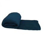Couverture plaid polaire 220 x 240 cm en flanelle ultra doux - bleu - vivezen