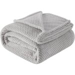 Couverture plaid polaire - freosen - gris 150x200cm - douce et durable - toutes saisons