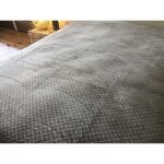 Couverture / plaid polaire microfibre t imprim 200grs 180 x 220 cm gris acier