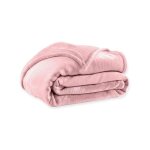 Couverture / plaid polaire microfibre été unie 200grs 180 x 220 cm rose pâle Couverture / plaid polaire microfibre été unie 200grs 180 x 220 cm rose pâle