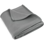 Couverture polaire 220x240 cm isba gris acier 100% polyester 320g / m2 non - feu Couverture polaire 220x240 cm isba gris acier 100% polyester 320g / m2 non - feu