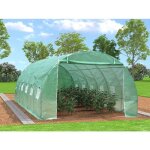 Couverture de rechange pour serre tunnel 18m - l300 x l600 x h200 cm - vert - ipomea