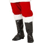 Couvre - bottes de pre - nol - widmann - accessoire dguisement - adulte - rouge et blanc