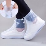 Couvre - chaussures - mixte - blanc 2 - pvc rutilisable - antidrapant - impermable