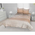 Couvre lit boutis coton 220x240 cm amanda + 2 to avec 2 taies doreiller