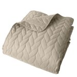 Couvre lit en microfibre dessin par ultrason naturel 240x220 cm