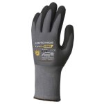 Gants de manutention - coverguard - eurolite 15n600 - enduit nitrile micro - mousse - gris / noir - pack ...