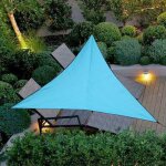 Cr voile dombrage triangulaire 4 x 4 x 4 m�tres pour jardin terrasse